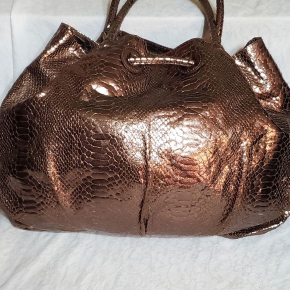 Python Hobo Shoulderbag by Carlos Falchi. - Picture 2 of 9